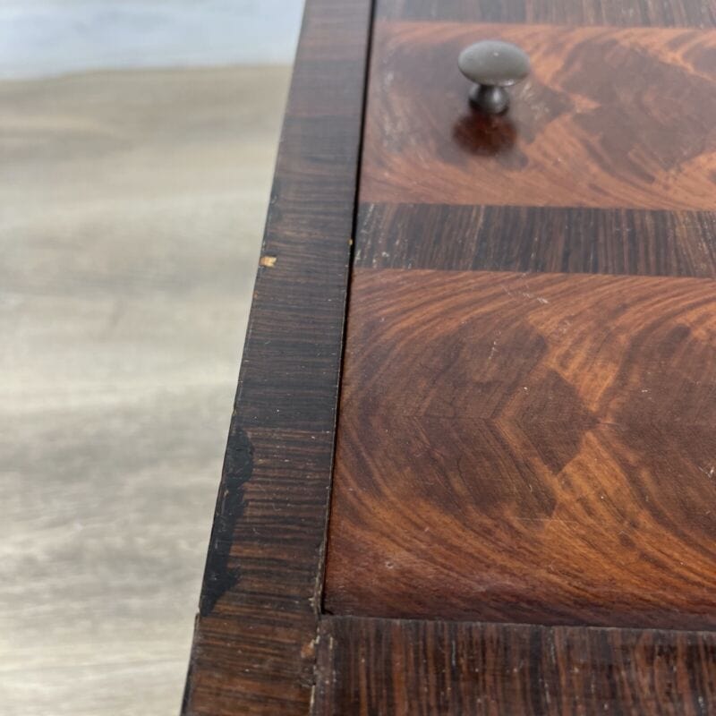 Comodino antico art deco mobile mobiletto vintage usato in legno modernariato Categoria Arredamento