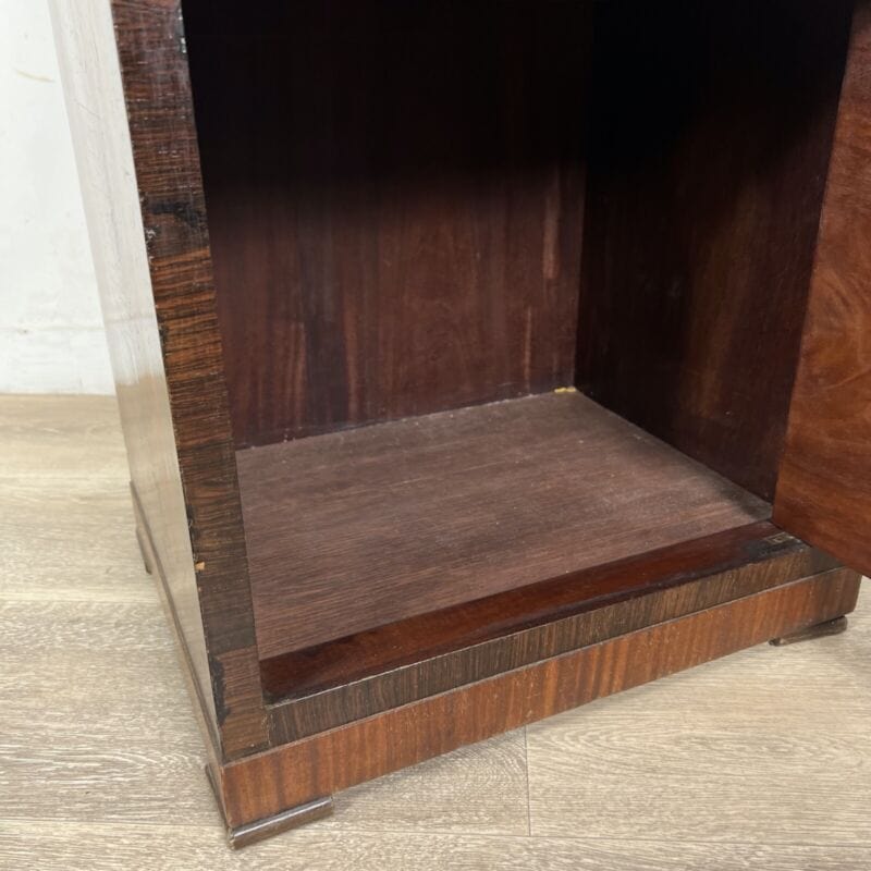 Comodino antico art deco mobile mobiletto vintage usato in legno modernariato Categoria Arredamento