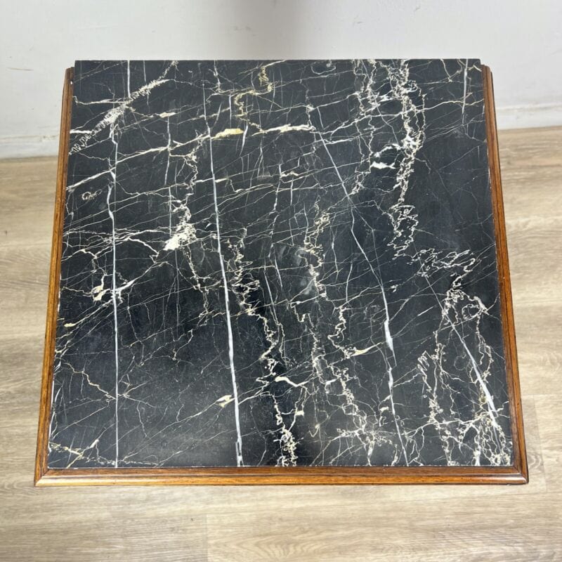 Comodino Antico in legno piano marmo Mobile Intarsiato Anni 20 Stile Liberty 900 Categoria Comodini