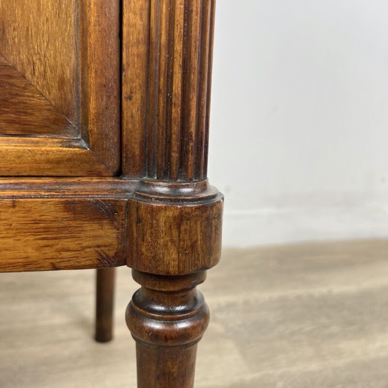 Comodino Antico in legno piano marmo Mobile Intarsiato Anni 20 Stile Liberty 900 Categoria Comodini