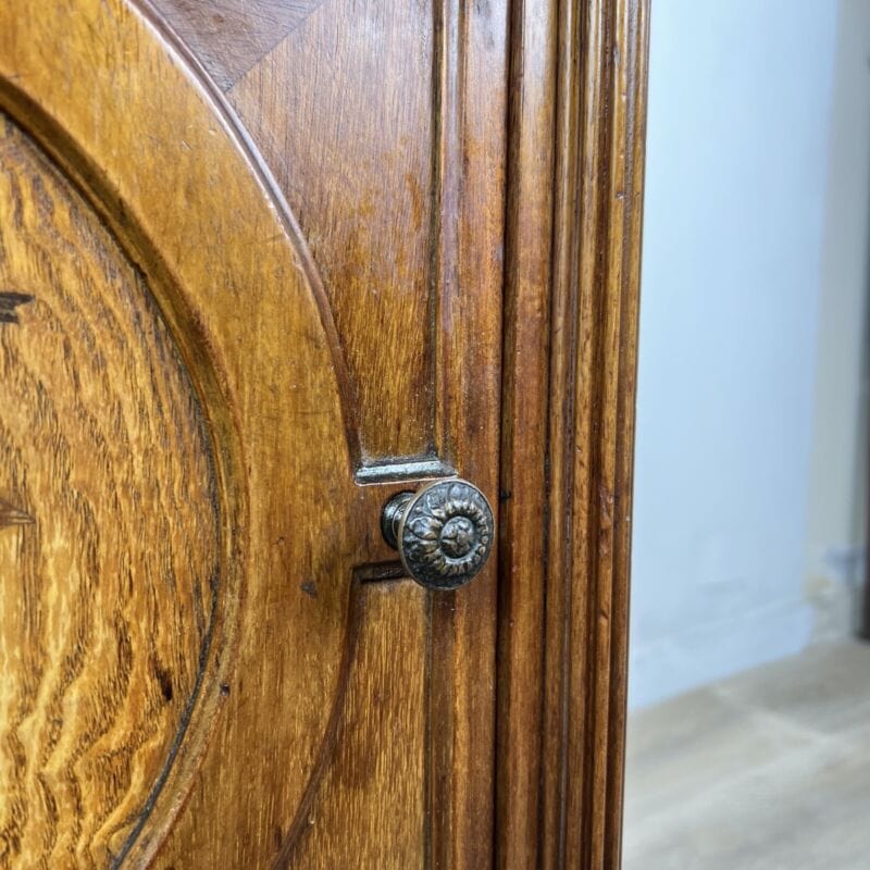 Comodino Antico in legno piano marmo Mobile Intarsiato Anni 20 Stile Liberty 900 Categoria Comodini