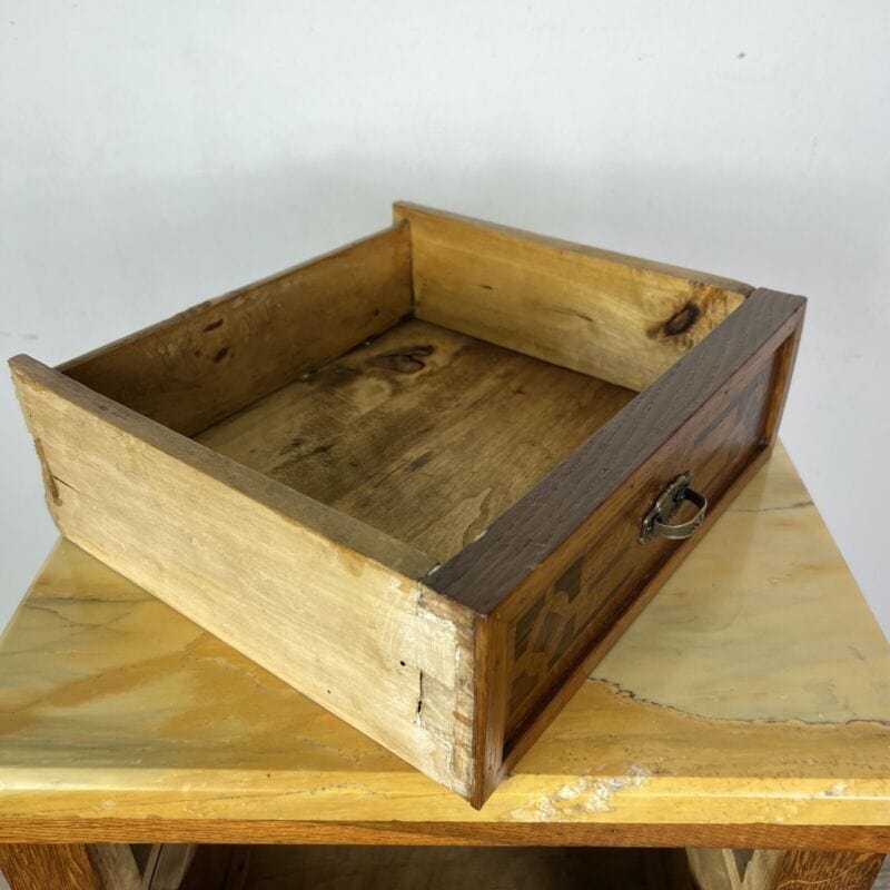 Comodino antico mobiletto mobile in legno stile Liberty porta telefono 900 Categoria Arredamento