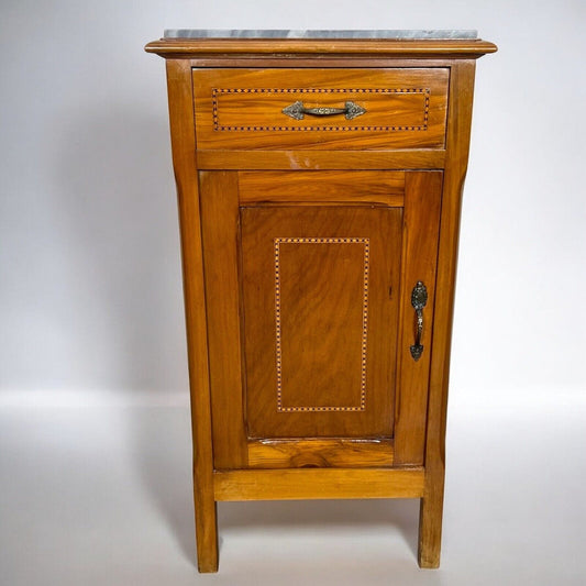 Comodino antico mobiletto mobile in legno stile Liberty porta telefono 900 Categoria Comodini