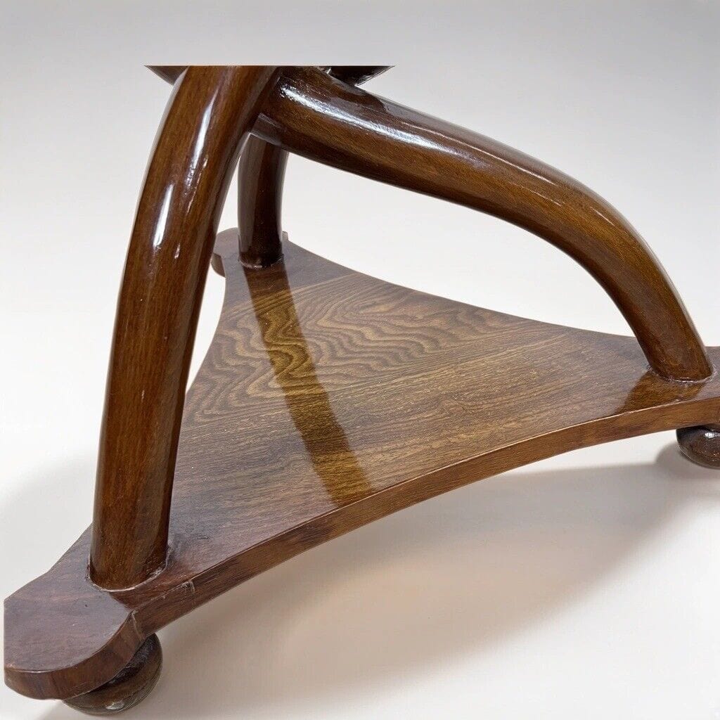 Comodino Antico Stile art deco mobile mobiletto vintage in legno di Noce Chiaro Categoria Comodini