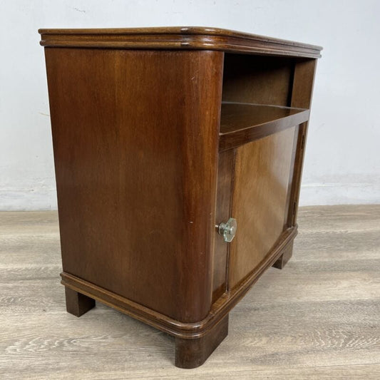 Comodino mobiletto mobile stile Art Deco in legno stile antico porta tv telefono Categoria Comodini