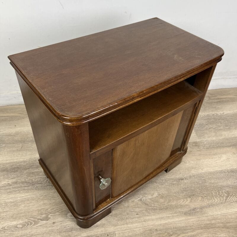 Comodino mobiletto mobile stile Art Deco in legno stile antico porta tv telefono Categoria Comodini