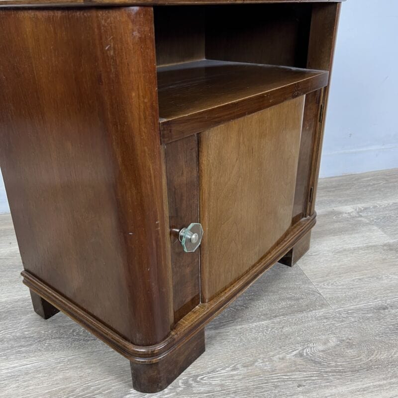Comodino mobiletto mobile stile Art Deco in legno stile antico porta tv telefono Categoria Comodini