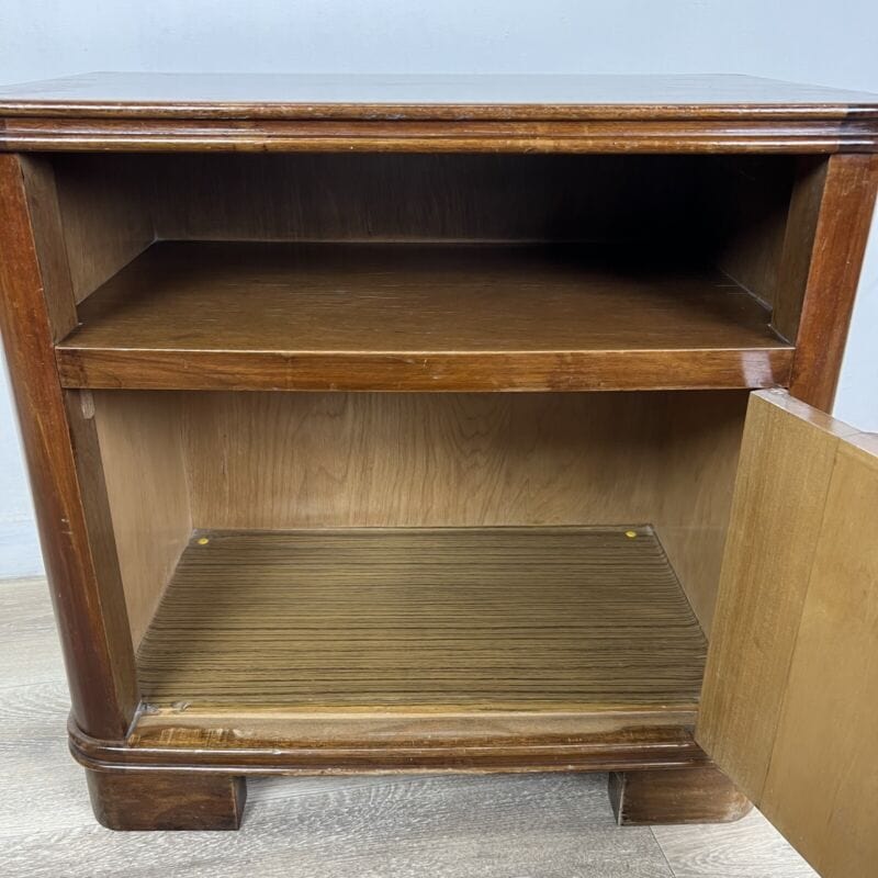 Comodino mobiletto mobile stile Art Deco in legno stile antico porta tv telefono Categoria Comodini