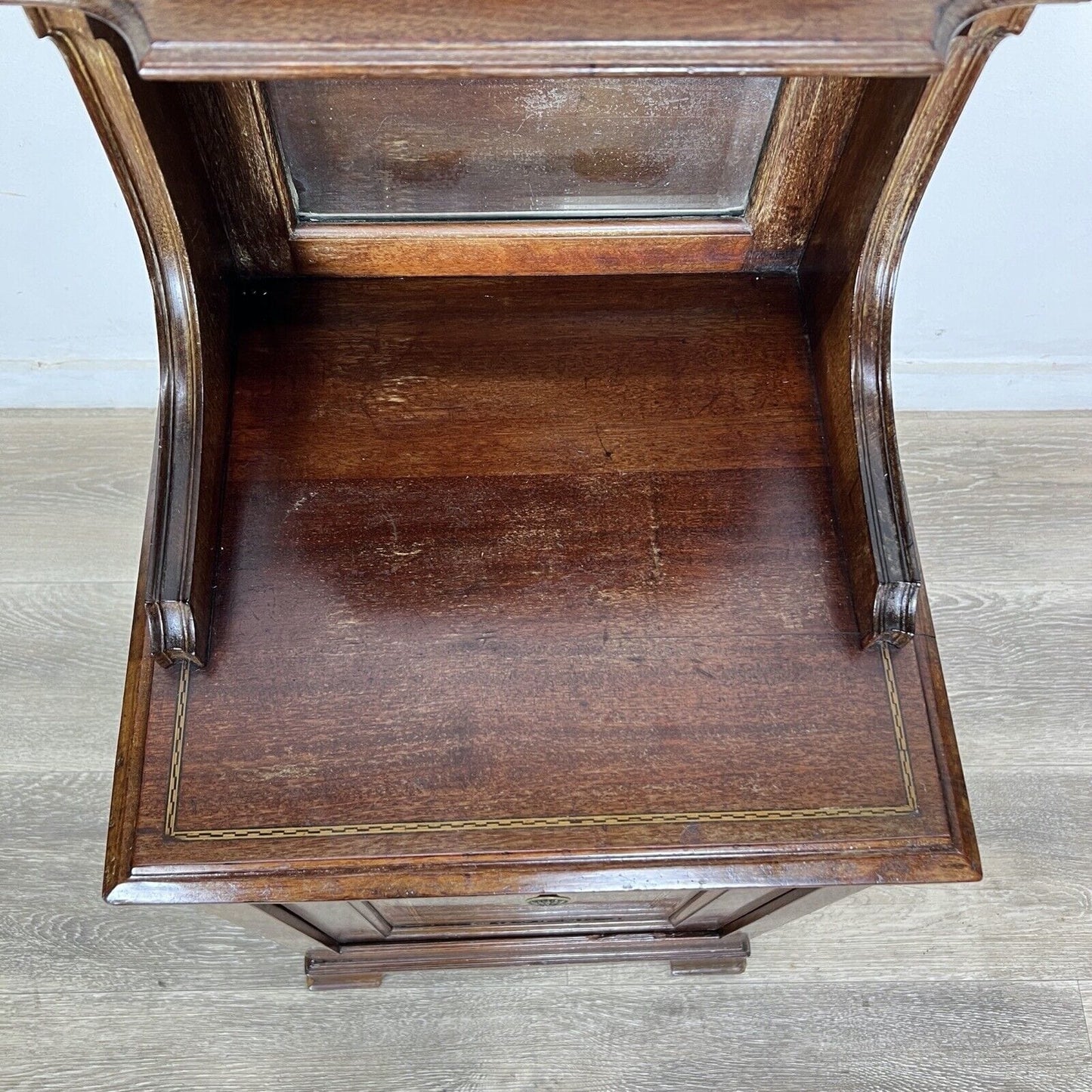 Comodino mobiletto Porta carbone antico in legno d'epoca inglese epoca 800 Categoria Vari