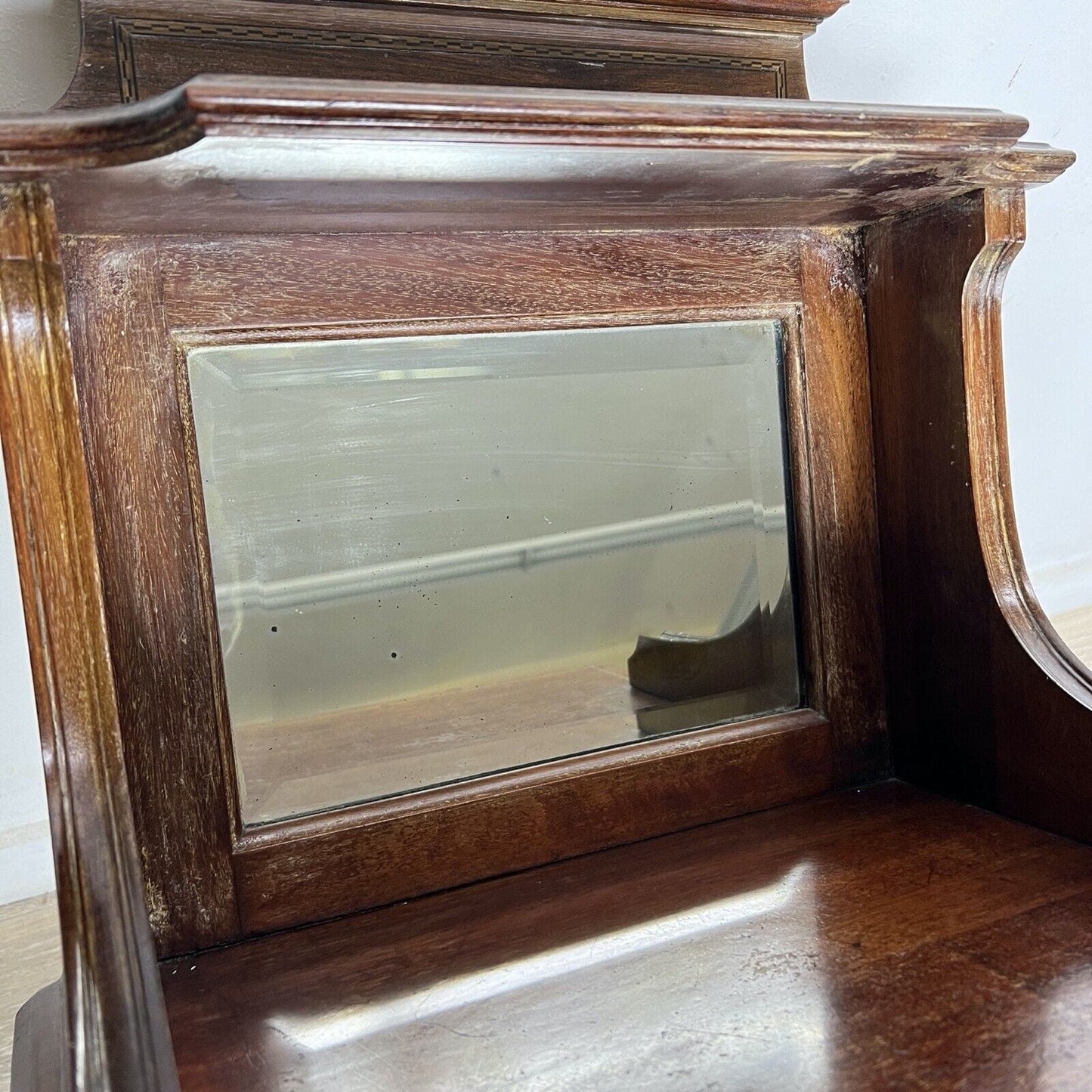 Comodino mobiletto Porta carbone antico in legno d'epoca inglese epoca 800 Categoria Vari