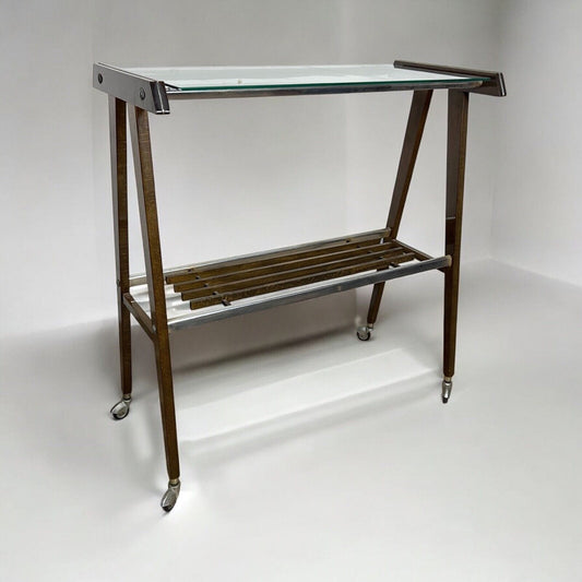 Consolle Antica anni 50 modernariato mobile Mid century Tavolo porta TV vintage Categoria Servante - Servantini