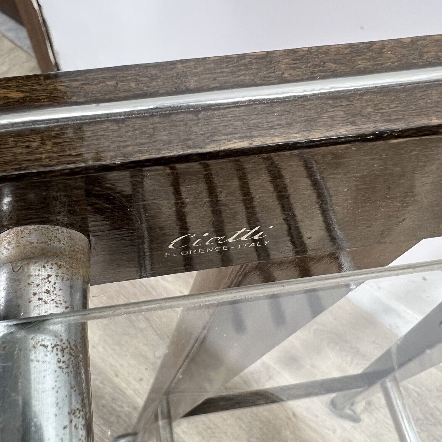 Consolle Antica anni 50 modernariato mobile Mid century Tavolo porta TV vintage Categoria Servante - Servantini