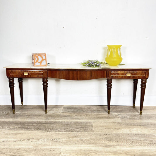 Consolle bassa antica anni 50 modernariato mobile Mid century Tavolo vintage 900 Categoria Servante - Servantini