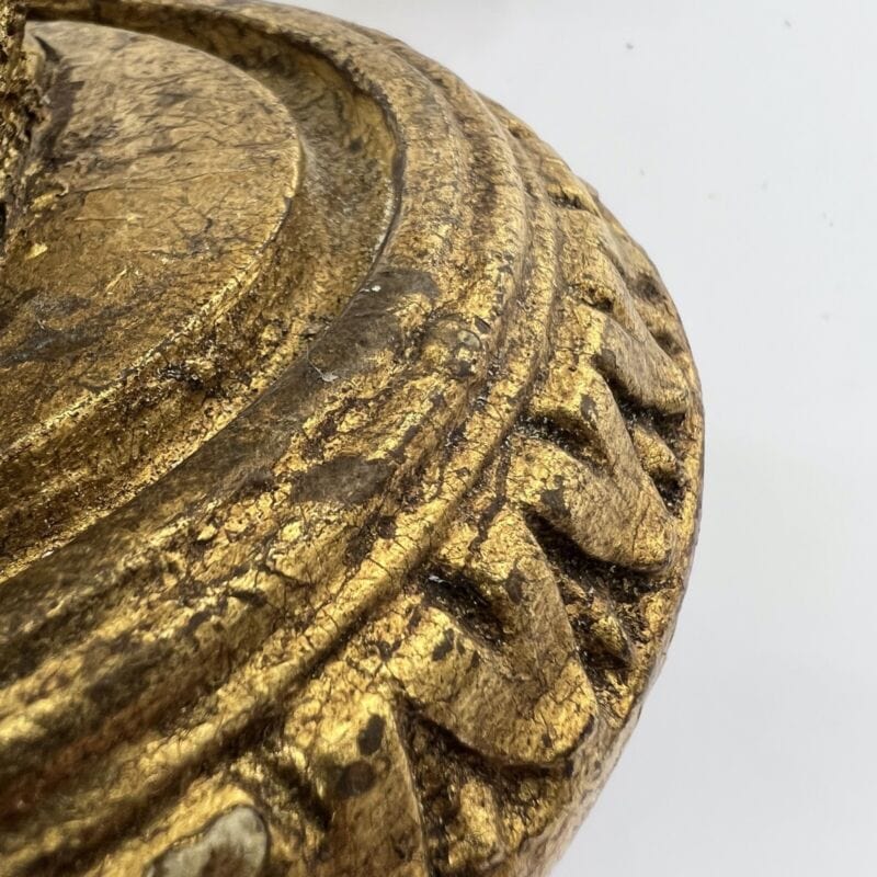 Coppia Applique vintage antichi in legno dorato stile barocco lampada da parete Categoria Lampade Appliques