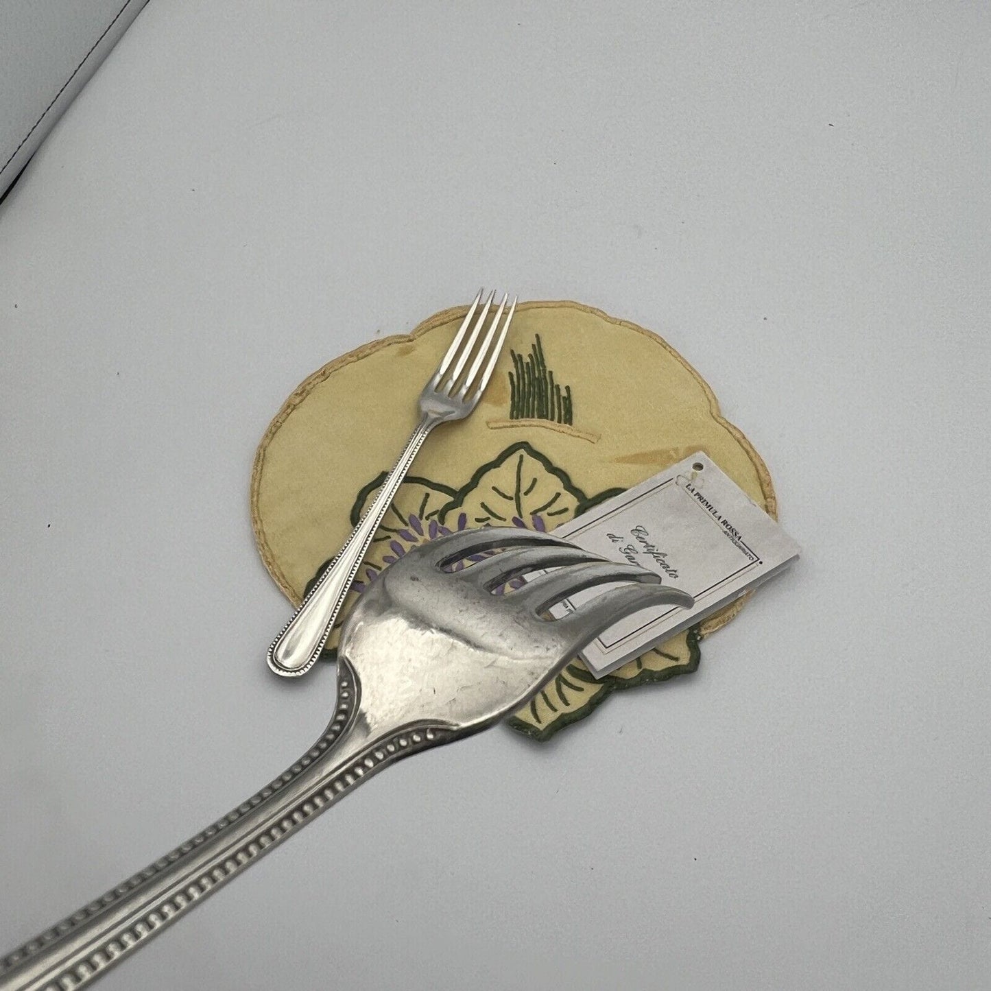 Coppia di forchette in Argento silver plated Sheffield Stile 800 Antiche Categoria Sheffield & Argento