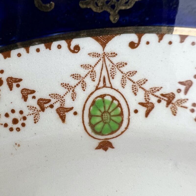 Coppia di Piatti in Ceramica antichi inglesi per frutta dolce 900 da appendere Categoria Piatti e Piattini