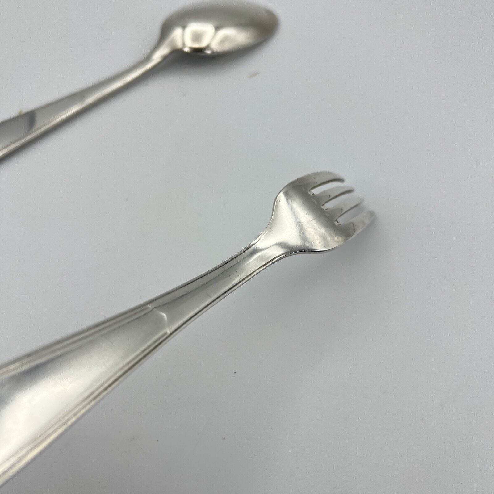 Coppia di Posate in argento placcato Christofle Forchetta e Cucchiaio epoca 900 Categoria  Sheffield & Argento