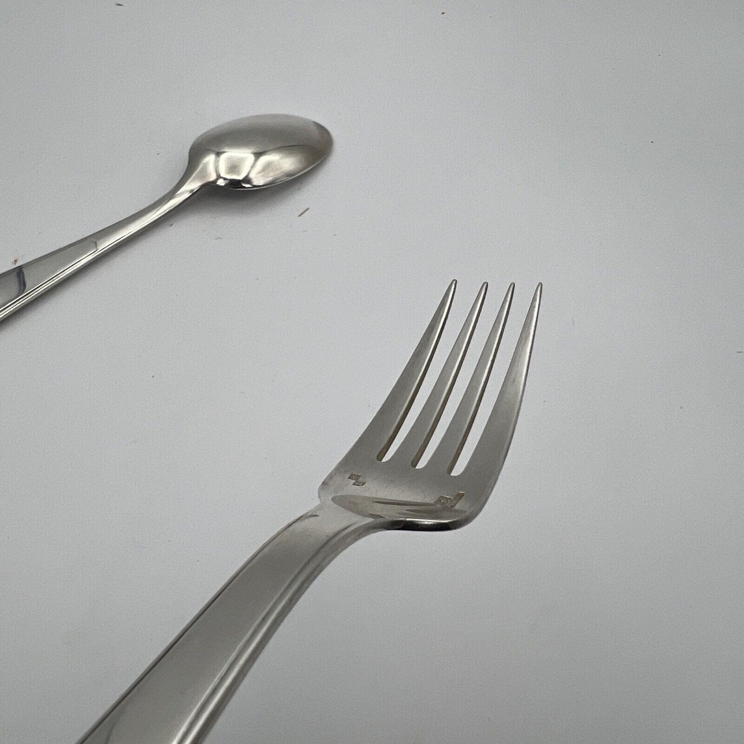 Coppia di Posate in argento placcato Christofle Forchetta e Cucchiaio epoca 900 Categoria Sheffield & Argento