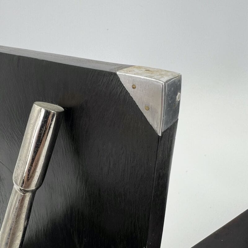 Coppia di reggilibri fermalibri in legno nero vintage reggi libri Mazza da Golf Categoria Accessori scrivania e ufficio