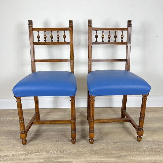 Coppia Sedie antiche di antiquariato in legno primi 900 da studio ingresso Categoria Sedie