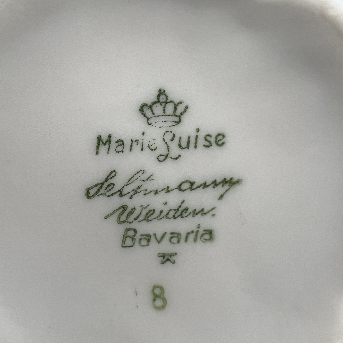 Coppia tazza da tè the antica con piattino in porcellana vintage Bavaria fiori Categoria Servizio tazze - Tazze