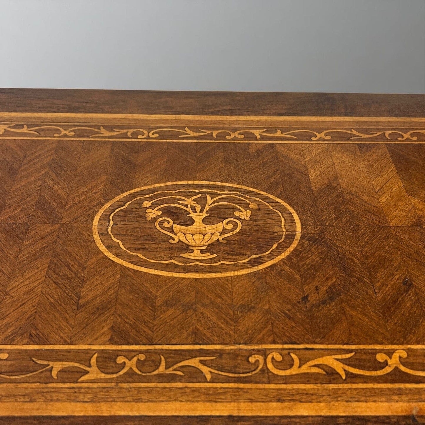 Credenza in Stile Antico Luigi XVI legno intarsiata mobile Consolle Madia '900 Categoria Servante - Servantini