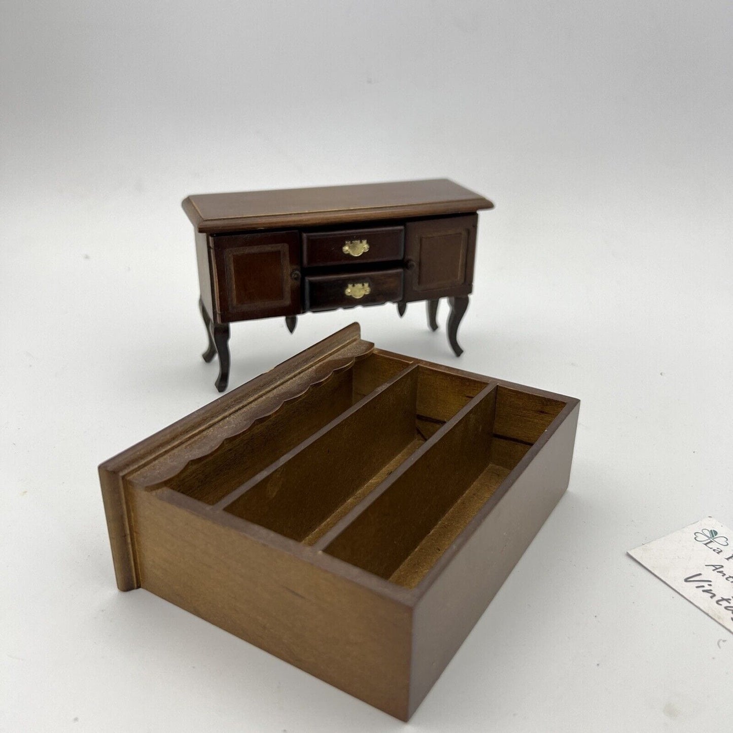 Credenza Libreria Piattaia per Casa delle Bambole stile antico 800 in miniatura Categoria Giocattoli vintage