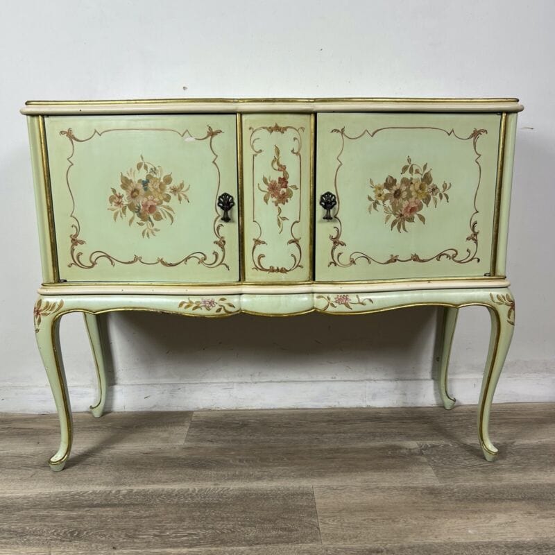 Credenza servante veneziana mobile stile antico servantino laccato e dipinto Categoria Servante - Servantini