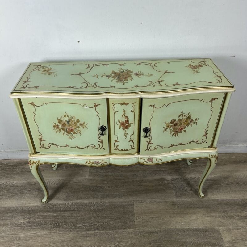 Credenza servante veneziana mobile stile antico servantino laccato e dipinto Categoria Servante - Servantini