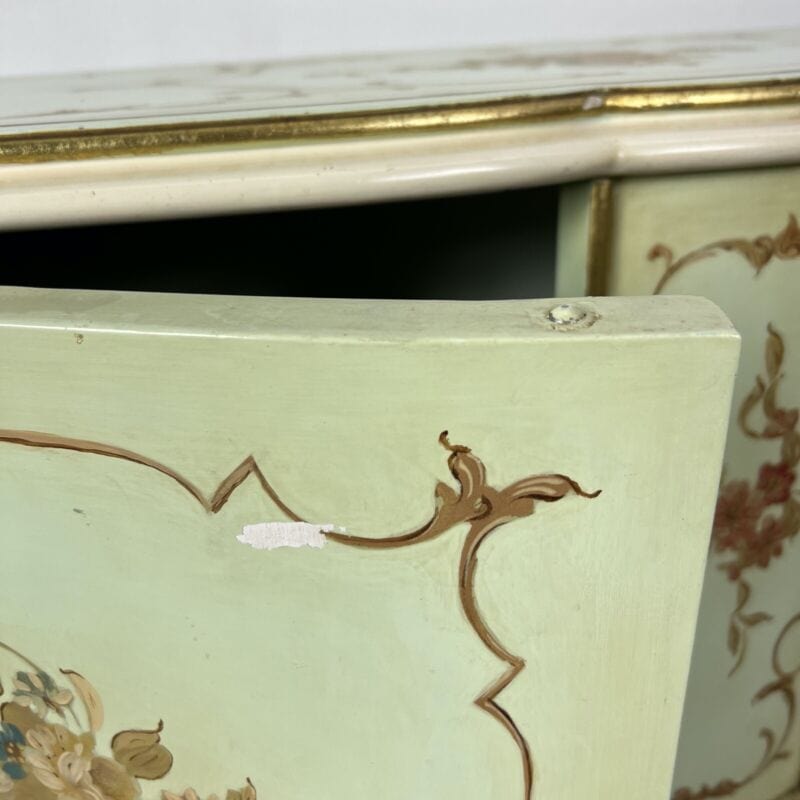 Credenza servante veneziana mobile stile antico servantino laccato e dipinto Categoria Servante - Servantini