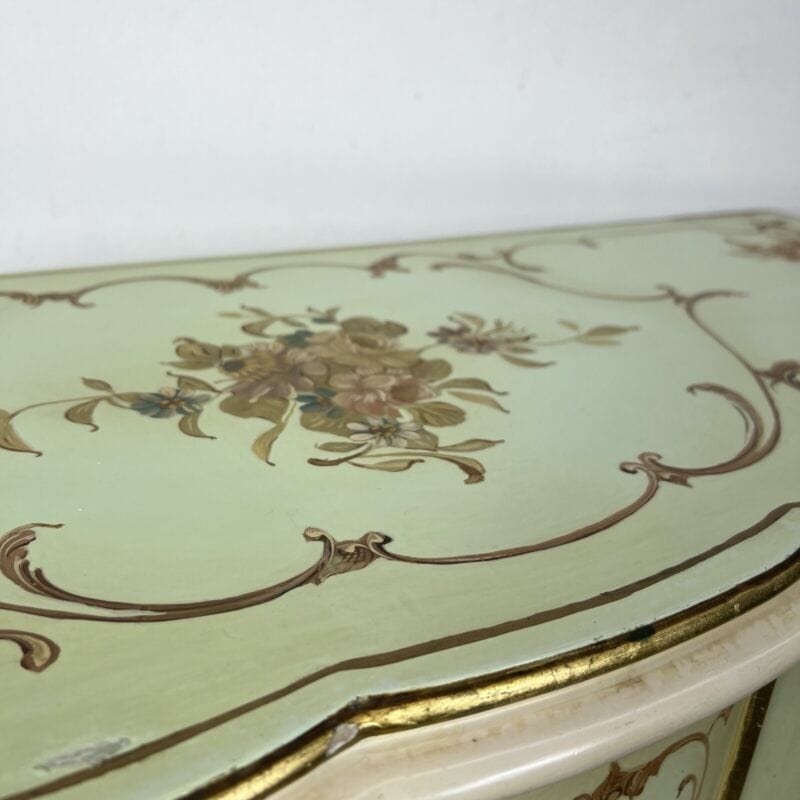 Credenza servante veneziana mobile stile antico servantino laccato e dipinto Categoria Servante - Servantini