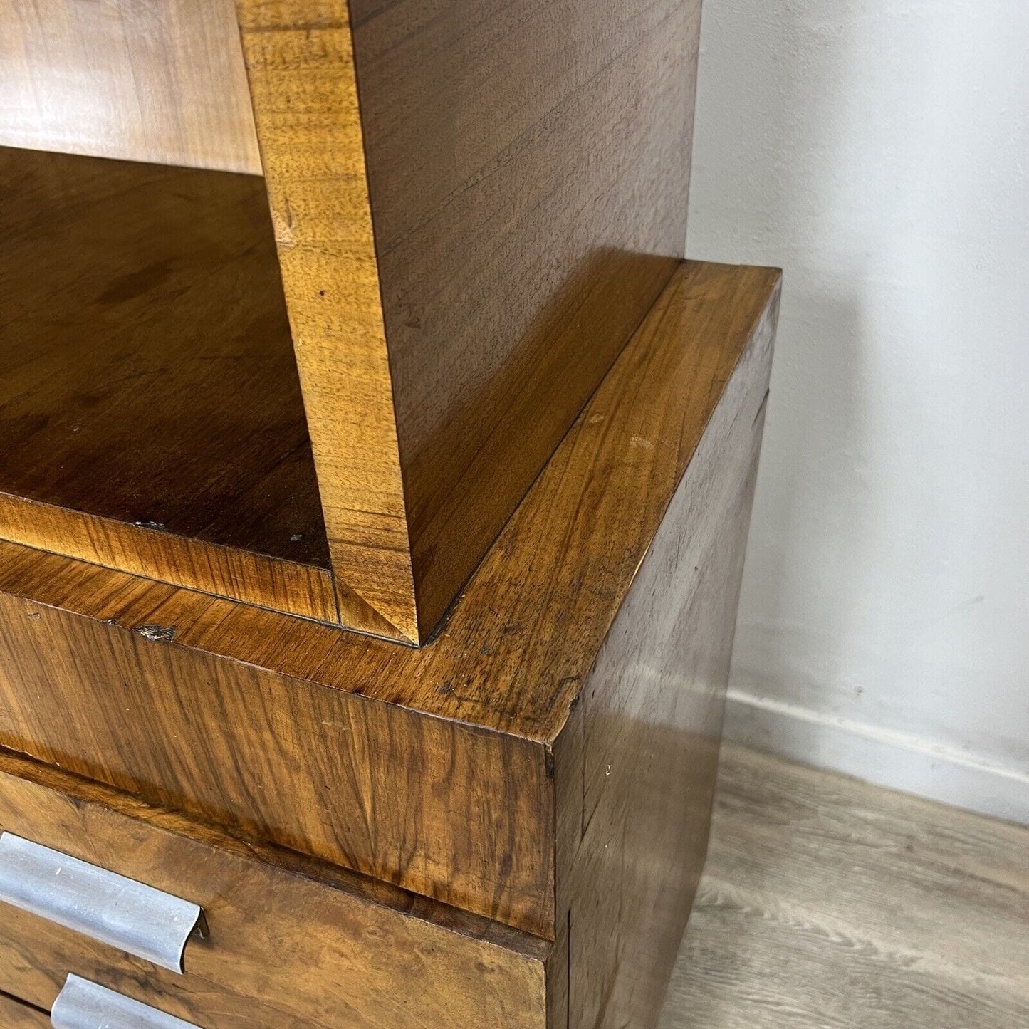 Credenza stile art decò vintage design mobile soggiorno antico in legno anni 40 Categoria Vetrine