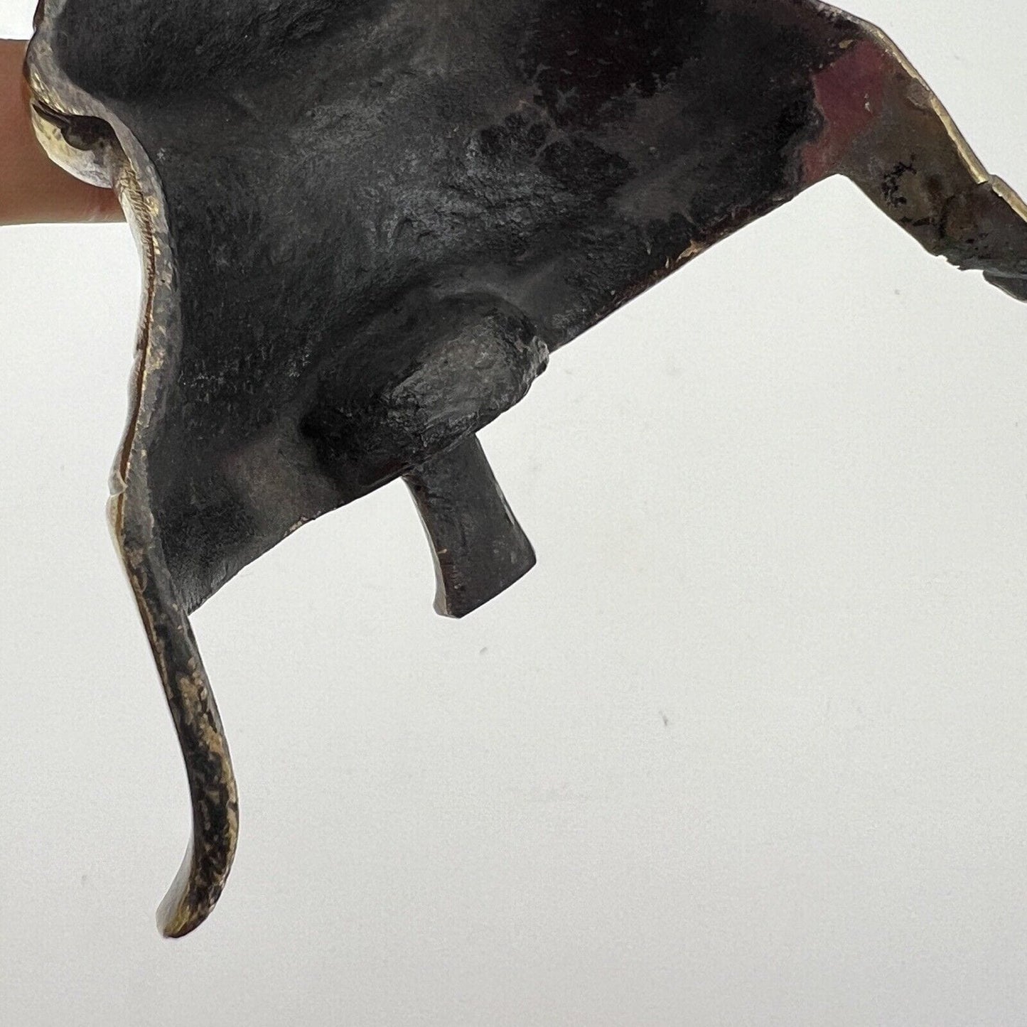 Crocifisso in ottone antico da Tavolo appoggio sacro Gesu Cristo Croce vintage Categoria Oggetti sacri - rosari