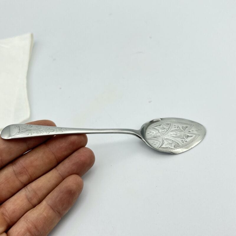 Cucchiaino cucchiaio in argento sheffield antica Paletta posata silver plate 900 Categoria Sheffield & Argento