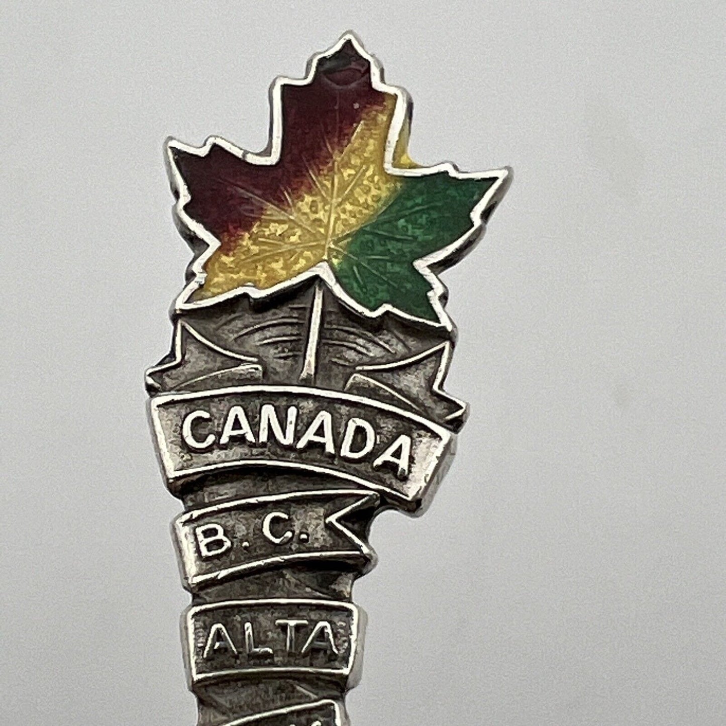 Cucchiaino da the caffè collezione in Argento Sterling Souvenir Canada anni 70 Categoria Arte e antiquariato:Argento:Oggetti da tavola e cucina:Posate