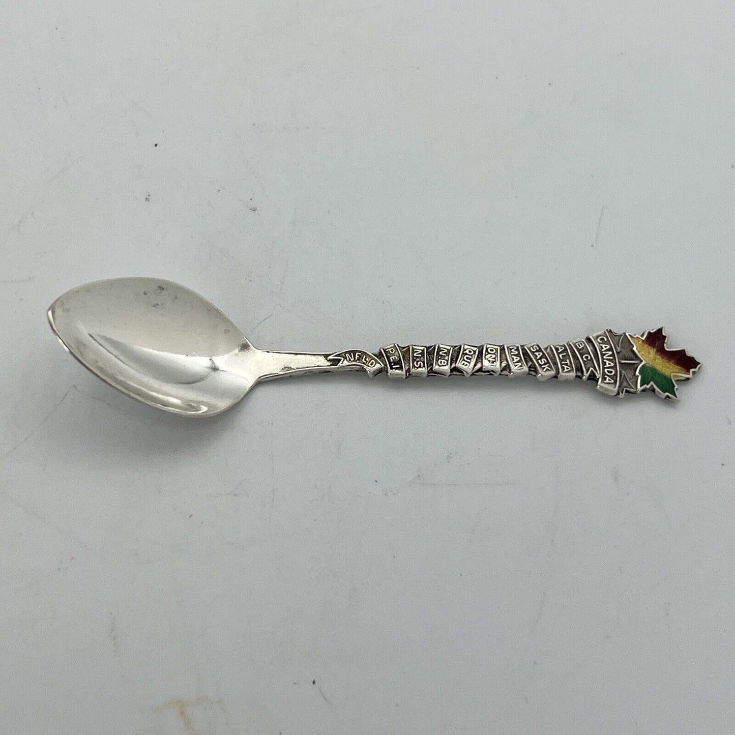 Cucchiaino da the caffè collezione in Argento Sterling Souvenir Canada anni 70 Categoria Arte e antiquariato:Argento:Oggetti da tavola e cucina:Posate