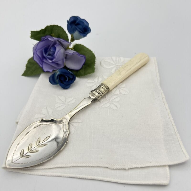 Cucchiaino in argento sheffield antico 900 silver plate posata inglese da tavola Categoria Sheffield & Argento
