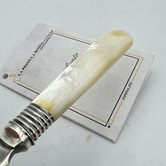 Cucchiaino in argento sheffield antico 900 silver plate posata inglese da tavola Categoria Sheffield & Argento