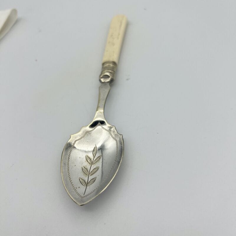 Cucchiaino in argento sheffield antico 900 silver plate posata inglese da tavola Categoria Sheffield & Argento