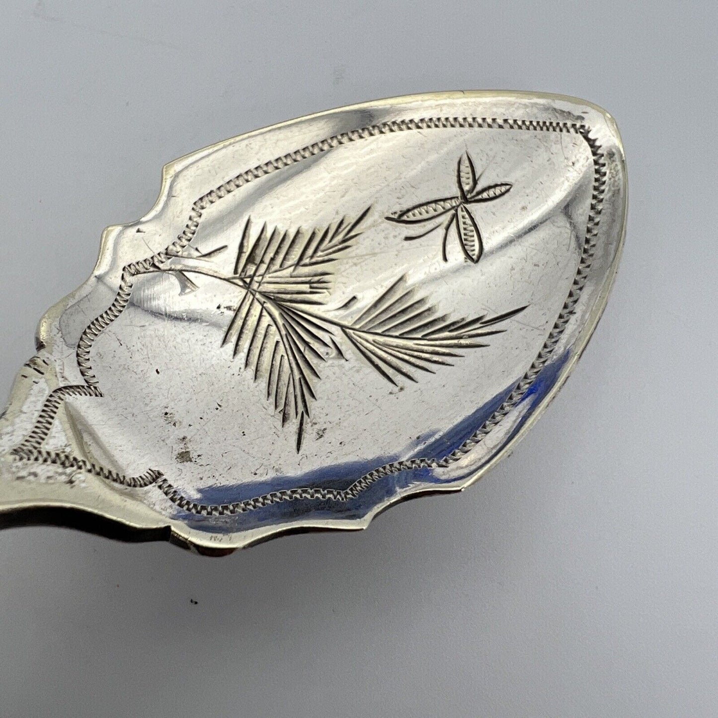 Cucchiaino in argento sheffield antico silver plate cucchiaio corno di cervo Categoria Sheffield & Argento