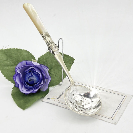 Cucchiaio in argento sheffield antico silver plated colino spargi zucchero '900 Categoria  Sheffield & Argento