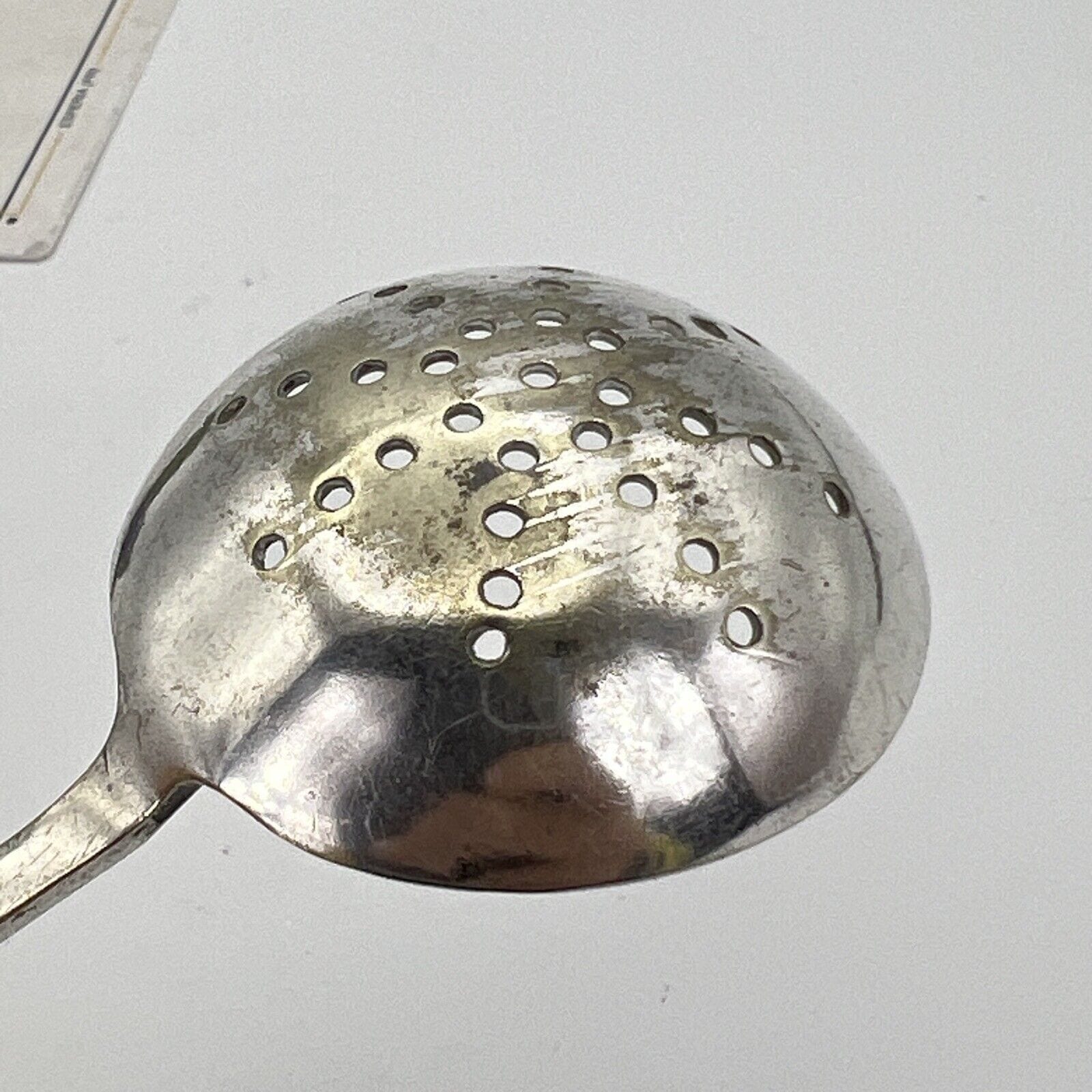 Cucchiaio in argento sheffield antico silver plated colino spargi zucchero '900 Categoria  Sheffield & Argento