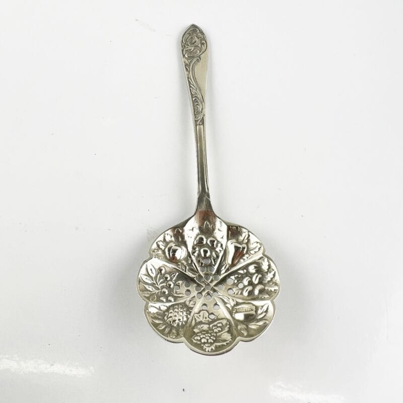 Cucchiaio posata in argento sheffield antico silver plate colino spargi zucchero Categoria Sheffield & Argento