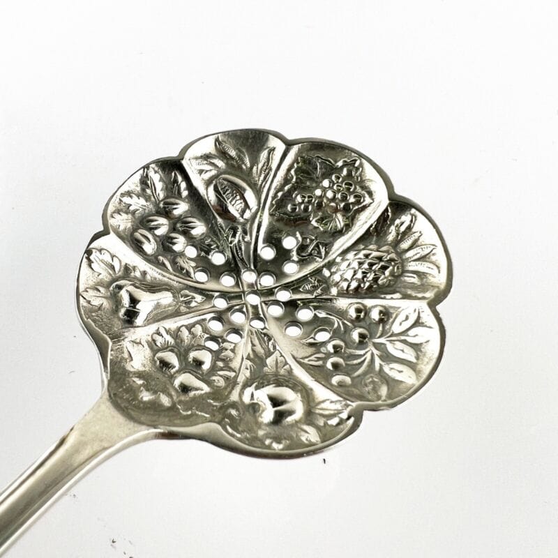 Cucchiaio posata in argento sheffield antico silver plate colino spargi zucchero Categoria Sheffield & Argento