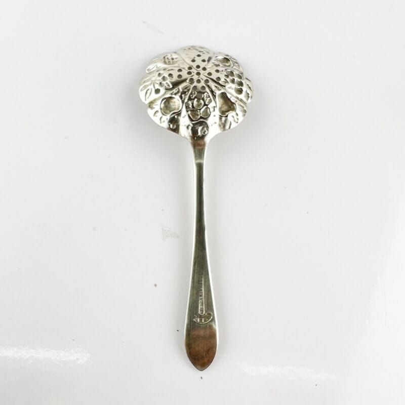 Cucchiaio posata in argento sheffield antico silver plate colino spargi zucchero Categoria Sheffield & Argento