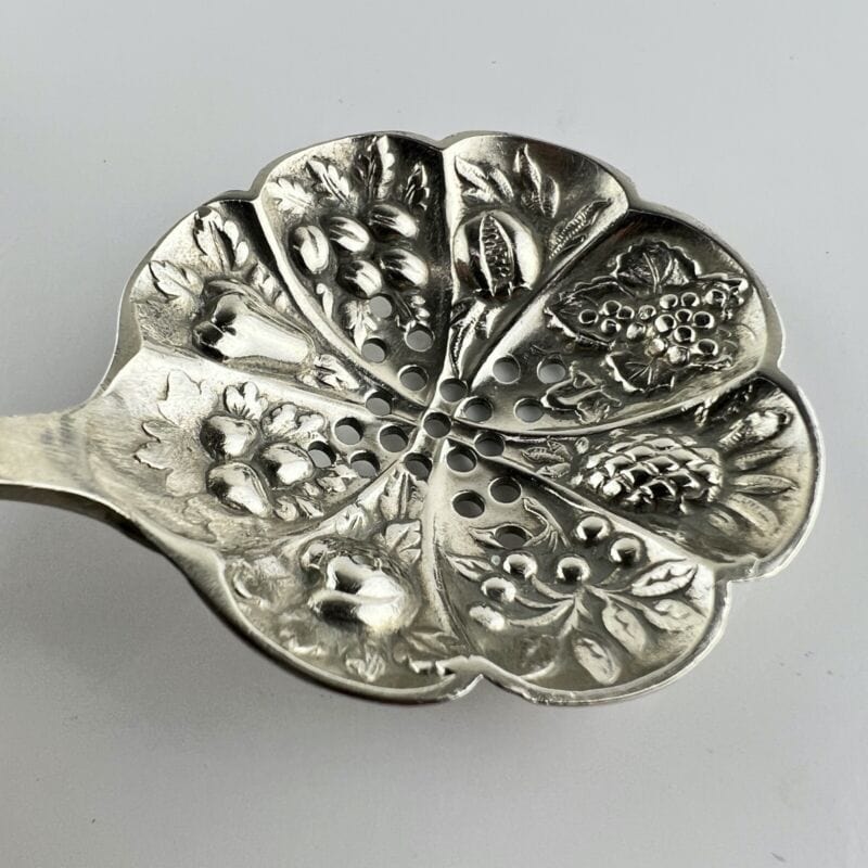 Cucchiaio posata in argento sheffield antico silver plate colino spargi zucchero Categoria Sheffield & Argento