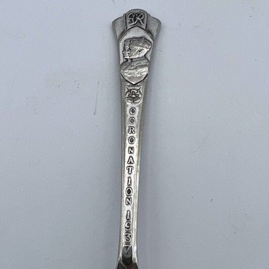Cuchiaino da the in Argento silver plated Souvenir inglese Re Giorgio VI 1937 Categoria Arte e antiquariato:Argento:Oggetti da tavola e cucina:Posate
