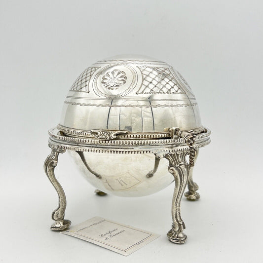 Cupola Scalda Posate in Argento Sheffield Silver plated Contenitore  epoca '800 Categoria  Sheffield & Argento