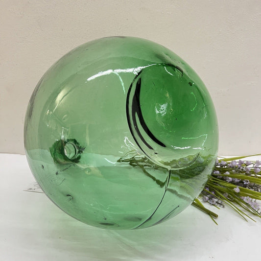 Damigiana in vetro antica da 10 Litri vecchio boccione verde per vino giardino Categoria Vetri e Cristalli