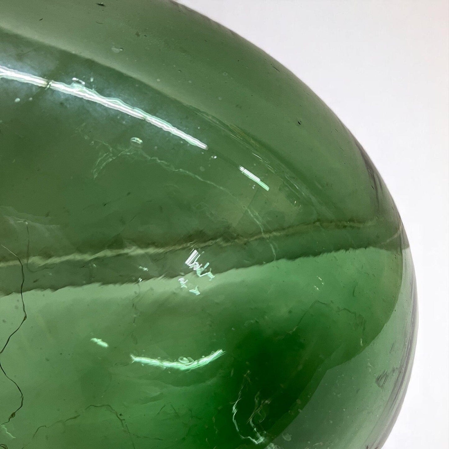 Damigiana in vetro da 54 litri antica vecchio boccione verde con luci giardino Categoria Vetri e Cristalli